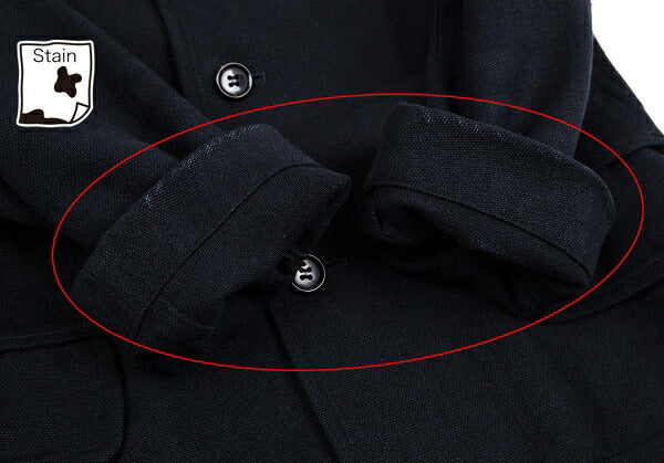 tricot COMME des GARCONS Linen Cotton Jacket Blue Size S