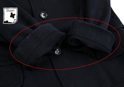 tricot COMME des GARCONS Linen Cotton Jacket Blue Size S