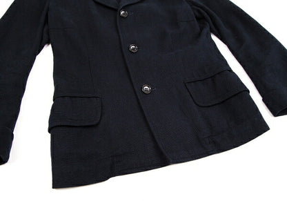 tricot COMME des GARCONS Linen Cotton Jacket Blue Size S