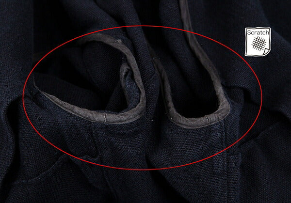 tricot COMME des GARCONS Linen Cotton Jacket Blue Size S