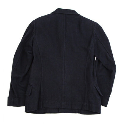 tricot COMME des GARCONS Linen Cotton Jacket Blue Size S