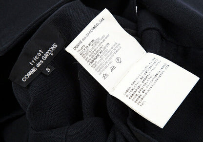 tricot COMME des GARCONS Linen Cotton Jacket Blue Size S