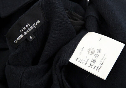 tricot COMME des GARCONS Linen Cotton Jacket Blue Size S