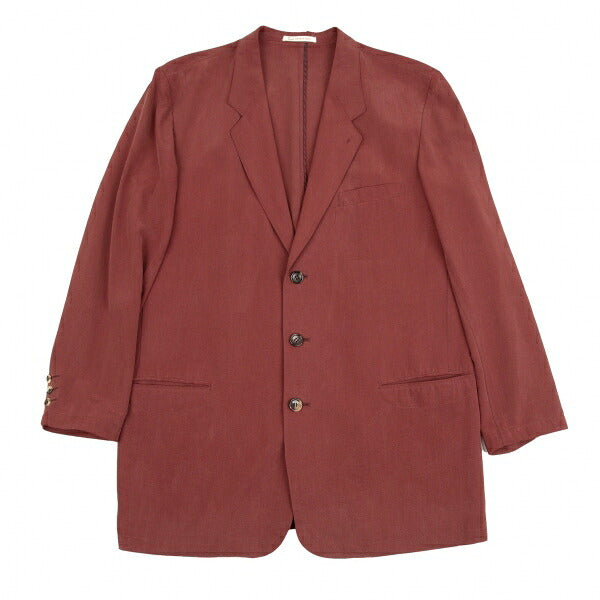 Papas Silk 3-Button Jacket Bordeaux Size L48