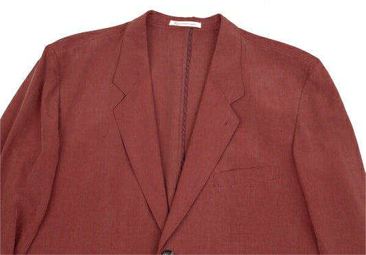 Papas Silk 3-Button Jacket Bordeaux Size L48
