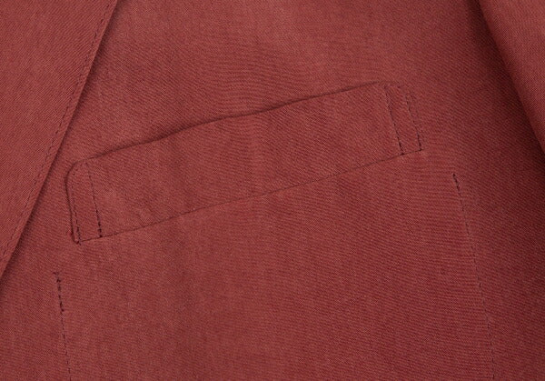 Papas Silk 3-Button Jacket Bordeaux Size L48