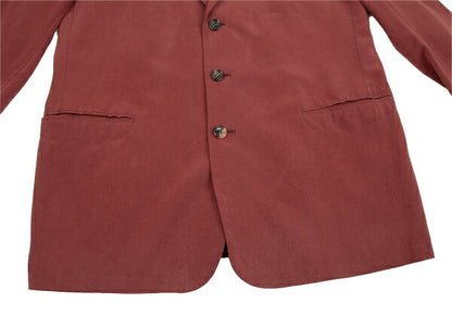 Papas Silk 3-Button Jacket Bordeaux Size L48