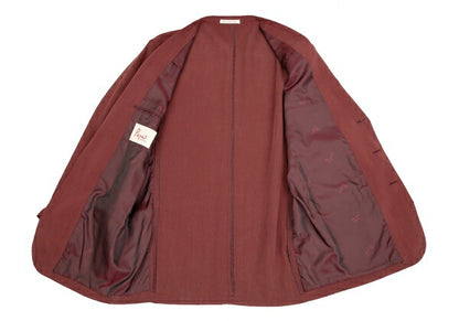 Papas Silk 3-Button Jacket Bordeaux Size L48