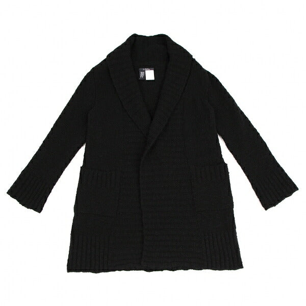LIMI feu Wool Blend Shawl Buttonless Cardigan Black Size S