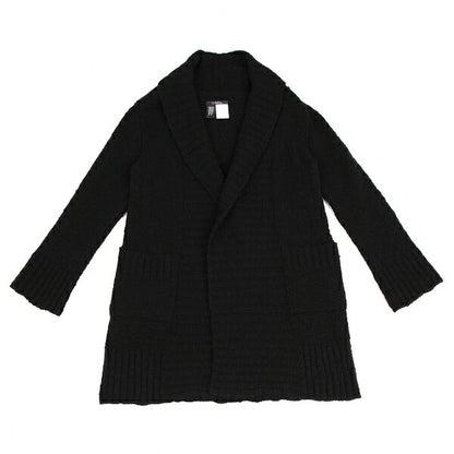 LIMI feu Wool Blend Shawl Buttonless Cardigan Black Size S