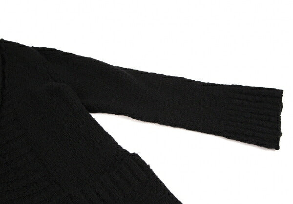 LIMI feu Wool Blend Shawl Buttonless Cardigan Black Size S