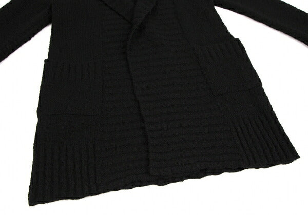 LIMI feu Wool Blend Shawl Buttonless Cardigan Black Size S