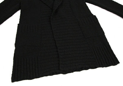 LIMI feu Wool Blend Shawl Buttonless Cardigan Black Size S