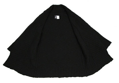 LIMI feu Wool Blend Shawl Buttonless Cardigan Black Size S