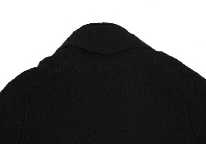 LIMI feu Wool Blend Shawl Buttonless Cardigan Black Size S