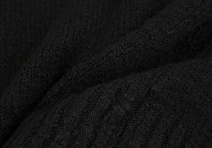 LIMI feu Wool Blend Shawl Buttonless Cardigan Black Size S