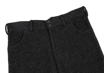 Y's Compressed Wool Cropped Pants Gray Size 3