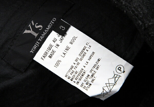 Y's Compressed Wool Cropped Pants Gray Size 3