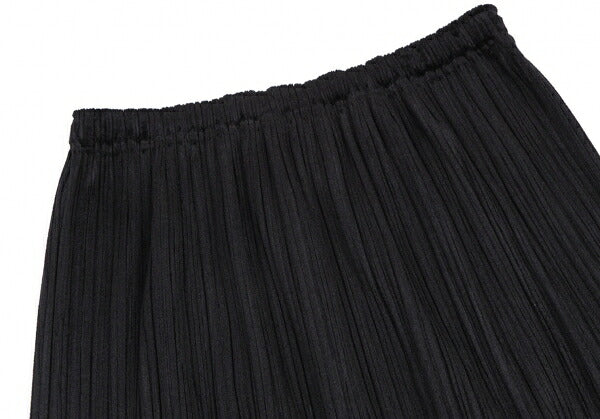 PLEATS PLEASE Pleated Velour Skirt Black Size 2