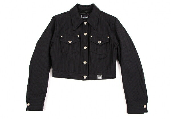 VERSACE JEAN COUTURE Medusa Quilted Jacket Black Size S