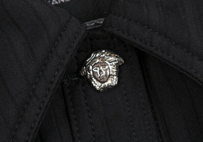 VERSACE JEAN COUTURE Medusa Quilted Jacket Black Size S