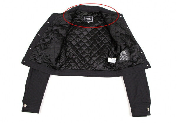 VERSACE JEAN COUTURE Medusa Quilted Jacket Black Size S
