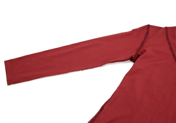 Jean Paul GAULTIER FEMME Stretch V-Neck Top Red Size 40