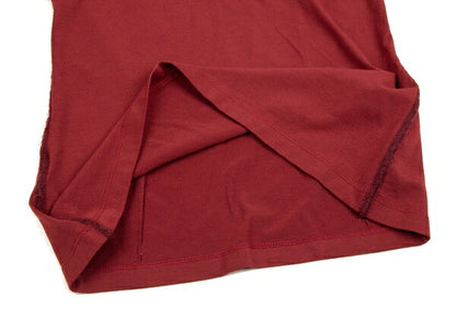 Jean Paul GAULTIER FEMME Stretch V-Neck Top Red Size 40