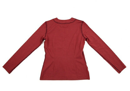 Jean Paul GAULTIER FEMME Stretch V-Neck Top Red Size 40