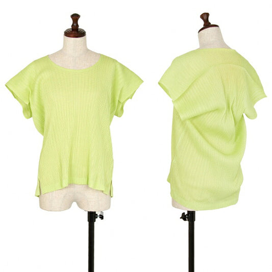 PLEATS PLEASE Mesh Flat Design Short Light Green Size 3