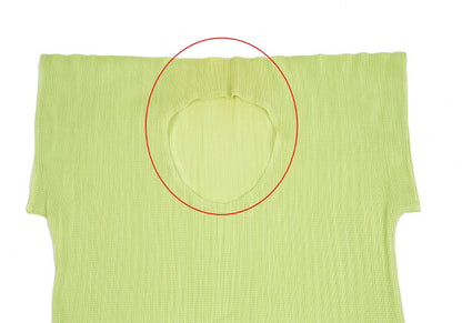 PLEATS PLEASE Mesh Flat Design Short Light Green Size 3