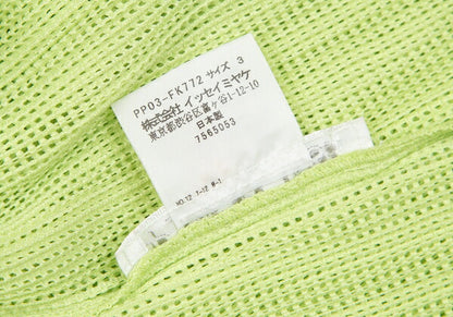 PLEATS PLEASE Mesh Flat Design Short Light Green Size 3