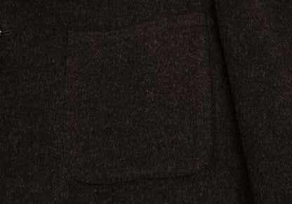 Papas Inner Check Beaver Piping Jacket Dark Brown Size 48M
