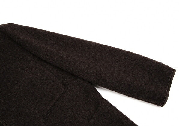 Papas Inner Check Beaver Piping Jacket Dark Brown Size 48M