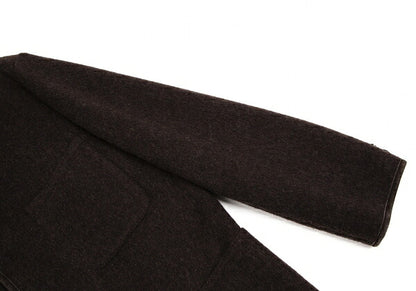Papas Inner Check Beaver Piping Jacket Dark Brown Size 48M