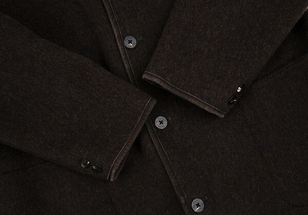 Papas Inner Check Beaver Piping Jacket Dark Brown Size 48M