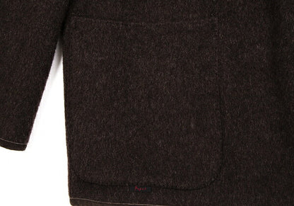 Papas Inner Check Beaver Piping Jacket Dark Brown Size 48M