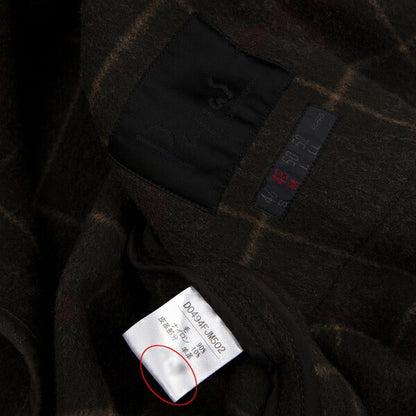 Papas Inner Check Beaver Piping Jacket Dark Brown Size 48M