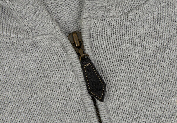 Karl Helmut Cotton Back Logo Embroidered Hoodie Gray Size M