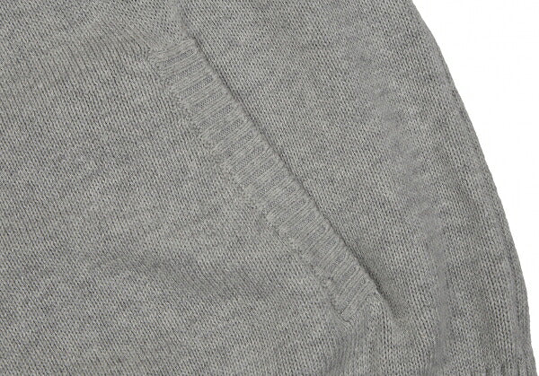 Karl Helmut Cotton Back Logo Embroidered Hoodie Gray Size M