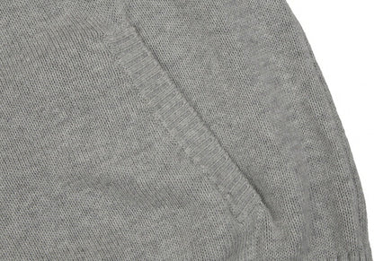 Karl Helmut Cotton Back Logo Embroidered Hoodie Gray Size M