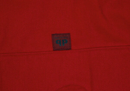 Papas Cotton Corduroy Collar Quilted Jacket Red Size L
