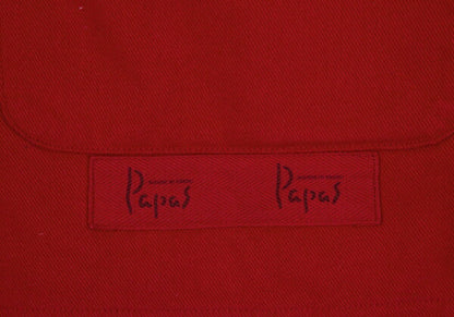 Papas Cotton Corduroy Collar Quilted Jacket Red Size L