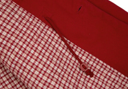Papas Cotton Corduroy Collar Quilted Jacket Red Size L