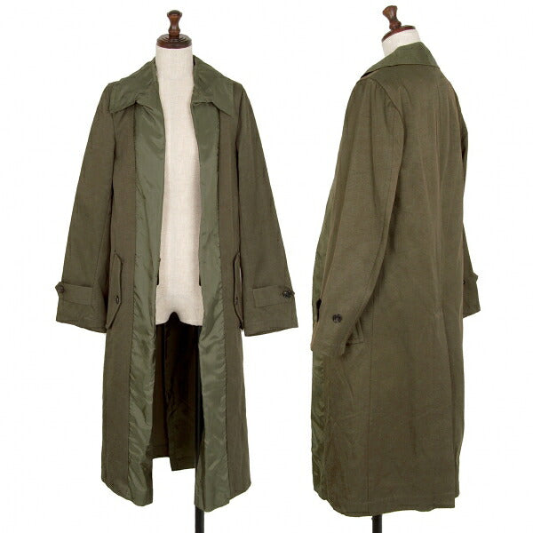 COMME des GARCONS Lapel Buttonless Coat Olive Size M