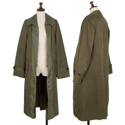 COMME des GARCONS Lapel Buttonless Coat Olive Size M