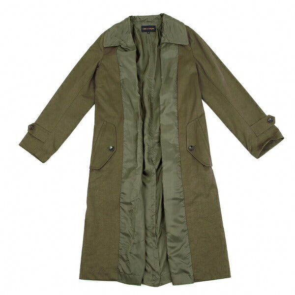 COMME des GARCONS Lapel Buttonless Coat Olive Size M