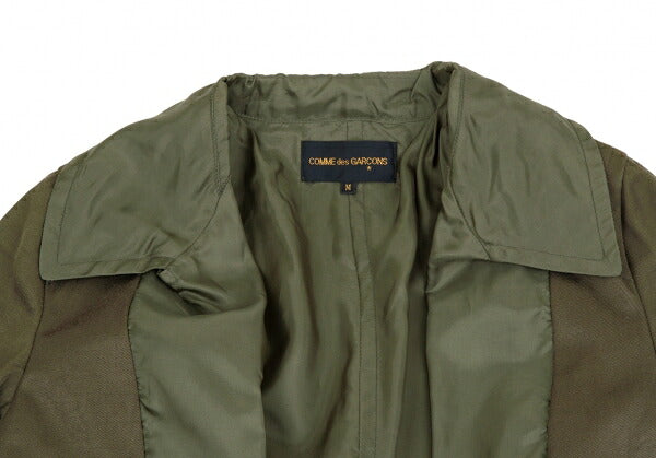 COMME des GARCONS Lapel Buttonless Coat Olive Size M