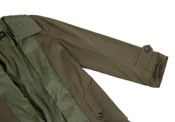 COMME des GARCONS Lapel Buttonless Coat Olive Size M