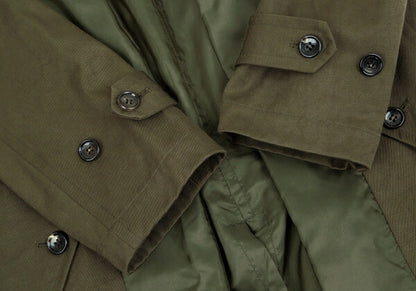 COMME des GARCONS Lapel Buttonless Coat Olive Size M